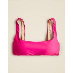 J. Crew Square neck Bikini Top. Radiant Fuschia. Size XL. NWT